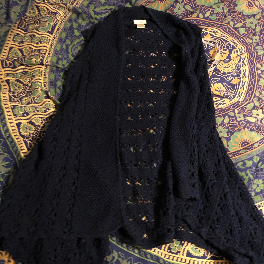 Navy cardigan
